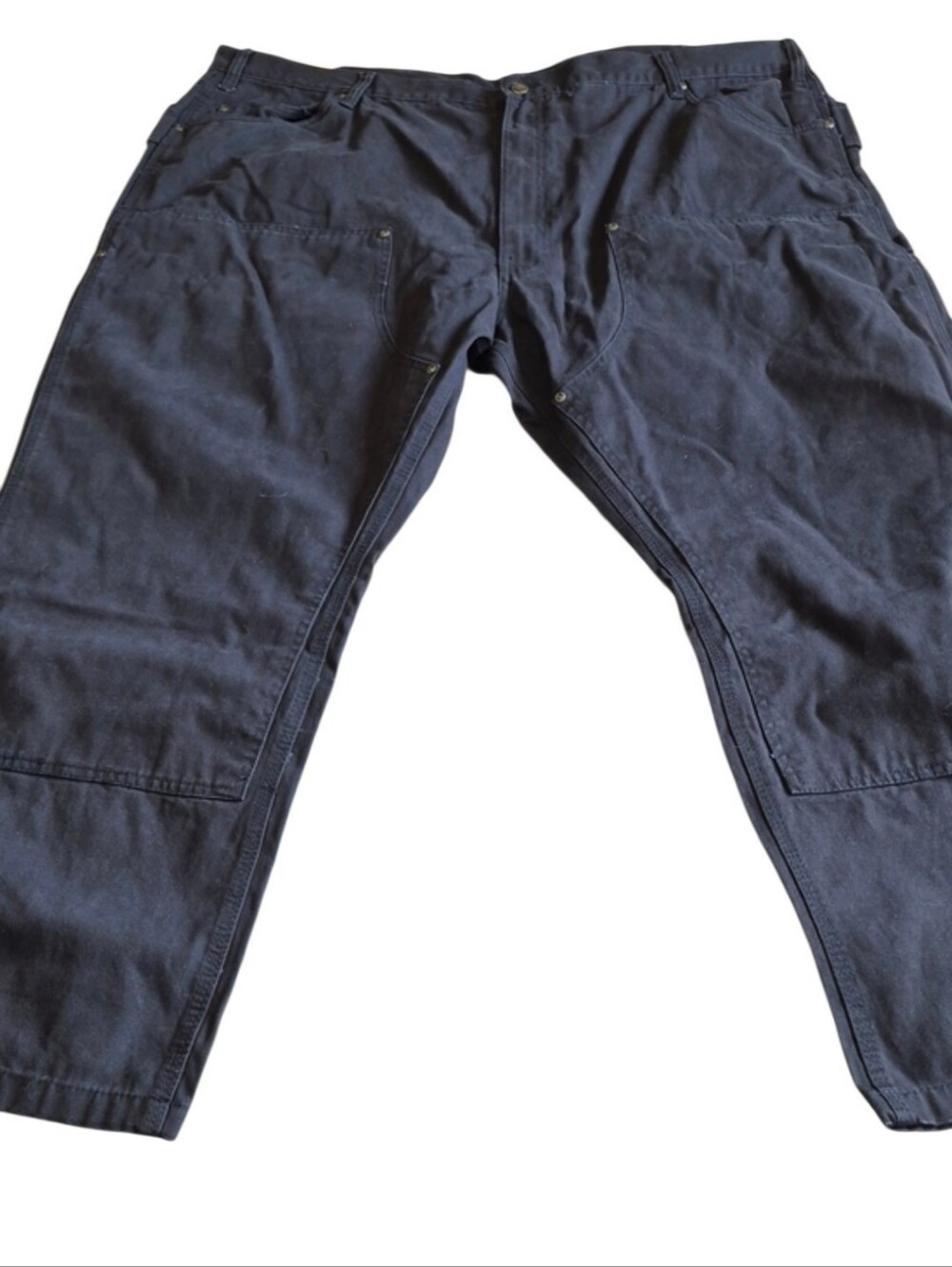 Berne Highland Relaxed Fit Double Front Duck Work Pants Black 50x30 NWT
